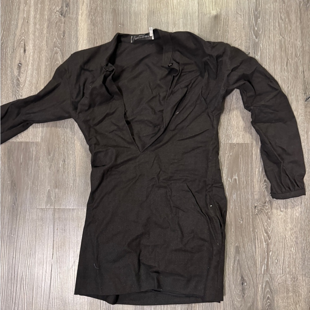 Yves Saint Laurent Dark Grey Long Dress